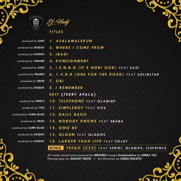 Reminisce Unveils Official Tracklist For Fourth Studio Album “El Hadj”